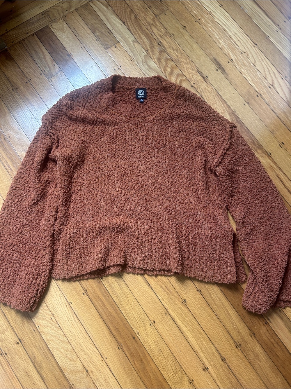 bobeau Rust Bobeau Crewneck Sweater